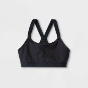 For CC All In Motion Youth Sports Bra Black Bonded Bra Large 10/12 | NWT
